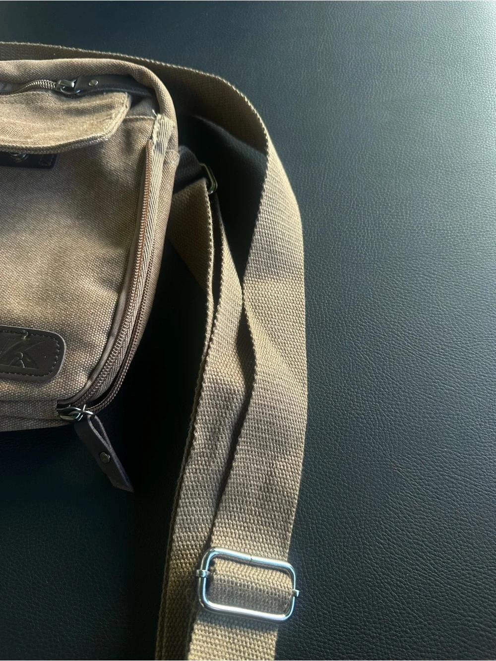 K2 Classic Canvas Crossbody Messenger Bag - Unisex Travel Utility Sling Pouch